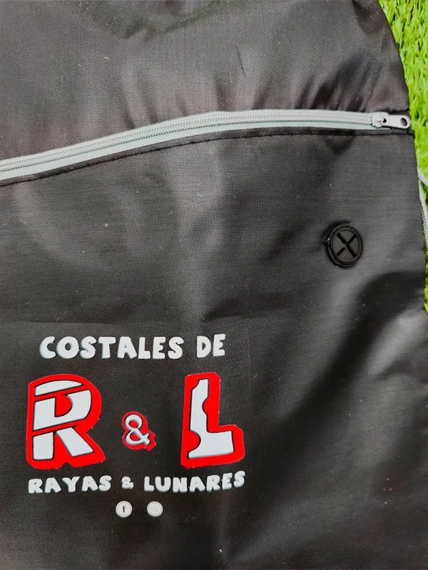 Mochila costalero con cuerdas y cremallera negra r&l - imagen 2